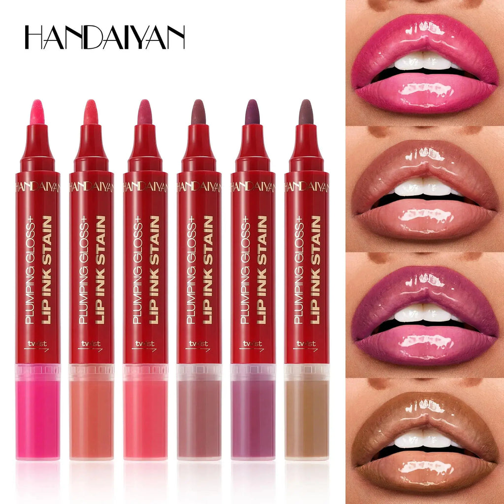 Handaiyan 2-in-1 Liquid Lip Liner & Gloss – Waterproof, Long-Lasting