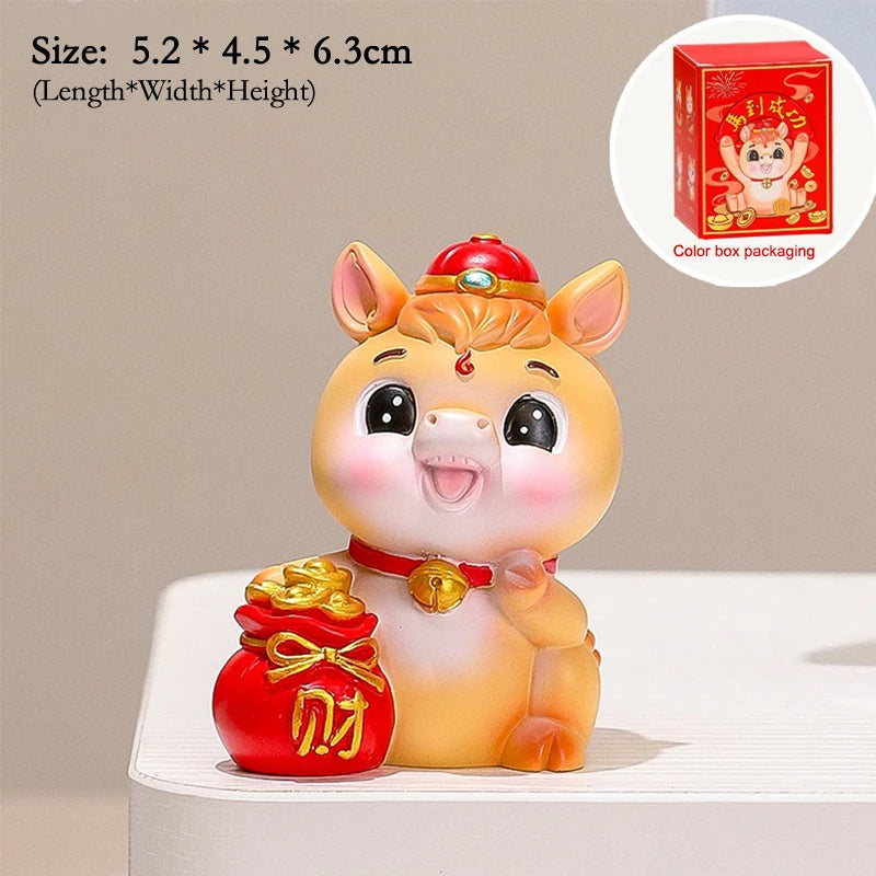 2026 Year of The Horse Table Decoration Charming Pony Accessory Lucky New Year Gift and Cute Car Decor DIY Craft Oasis Select