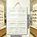 1pc felt foldable glasses display bag hanging saving countertop space portable and suitable for hair clips glasses clip storage Oasis Select white