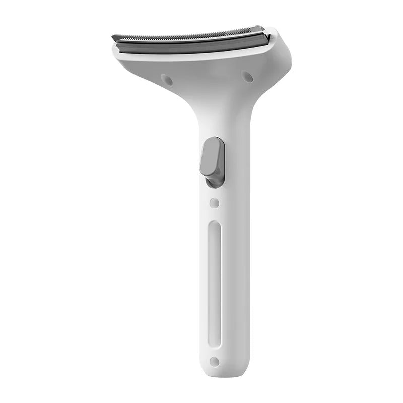 1pcs Curved Blade Pet Hair Remover Comb One-click Push Shedding Brush for Dog Cat Floating Hair & Knot Removal Oasis Select