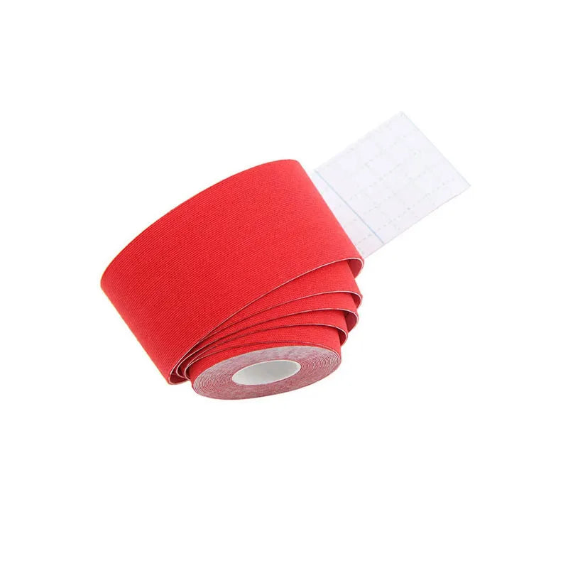 1pcs Kinesiology Tape Roll Cotton Elastic Adhesive Muscle Bandage Strain Injury Support Neuromuscular Sport Kinesiotape Oasis Select Red 7.5cm