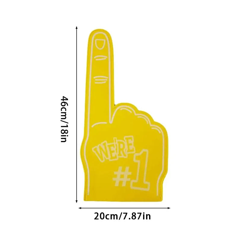 Finger Foams Sports Cheerleading Party Hand Props 1 Noise Makers Props Giant Hands Sports Favors Cheering Palm Party Props Oasis Select Yellow