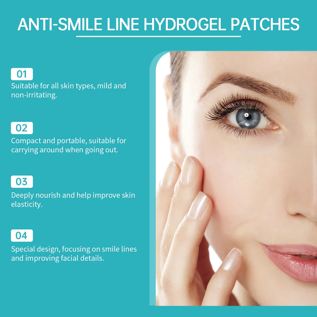 Smile Lines Patch Nasolabial Folds Patches Anti-Smile Line Lifting Firming Facial Skin Fade Fine Lines Marionette Lines Hydratin Oasis Select