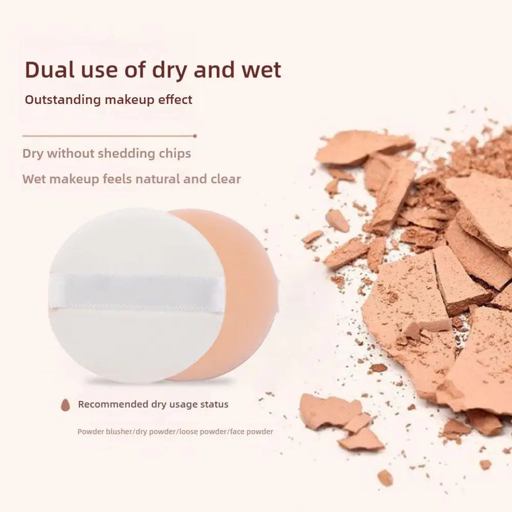 Mini Round Cushion Puff, Thin & Lightweight Foundation Sponge, Wet and Dry Use Makeup Puff Oasis Select