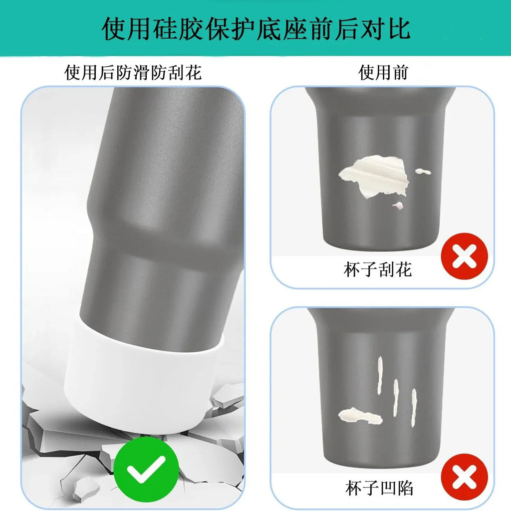 75mm muti color silicone cup protection case storage vacuum bottle compatitable for Stanley 30/40oz anti slip scratch resistant Oasis Select