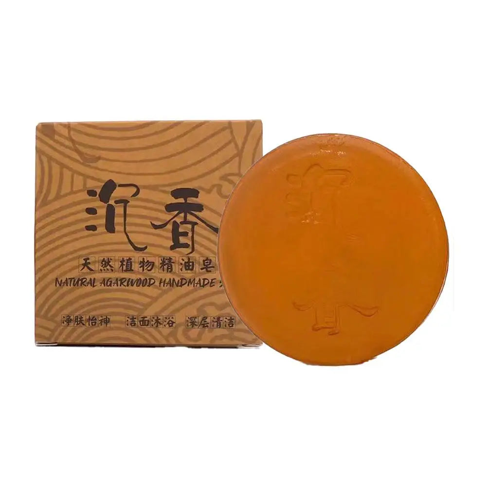 100g Agarwood Essential Oil Soap, Natural Agarwood /Sandalwood Soap Moisturizing Cleansing Bath Soap, Refreshing And Oil Control Oasis Select agilawood