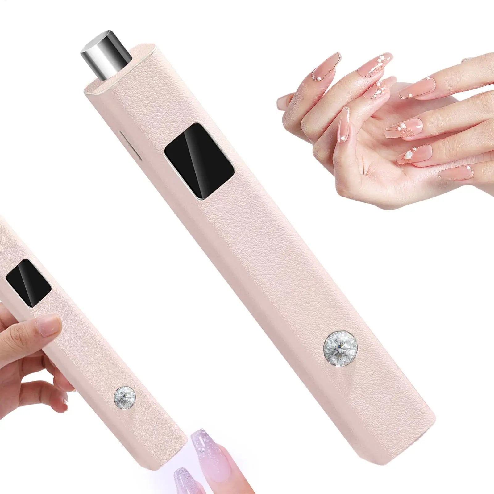 Mini UV Gel Nail Cure Lamp – Portable Rechargeable Flash Light UV Nail Cure Lamp Oasis Select
