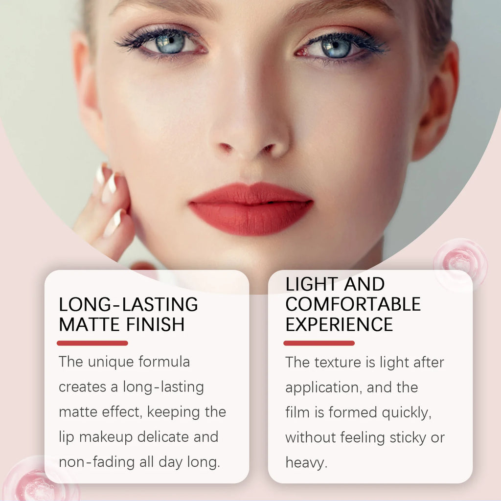 EELHOPE Matte Liquid Lipstick Long Lasting High Pigment Reduce Lip Lines Remove Dark Care Lightweight Quick Dry Waterproof Oasis Select