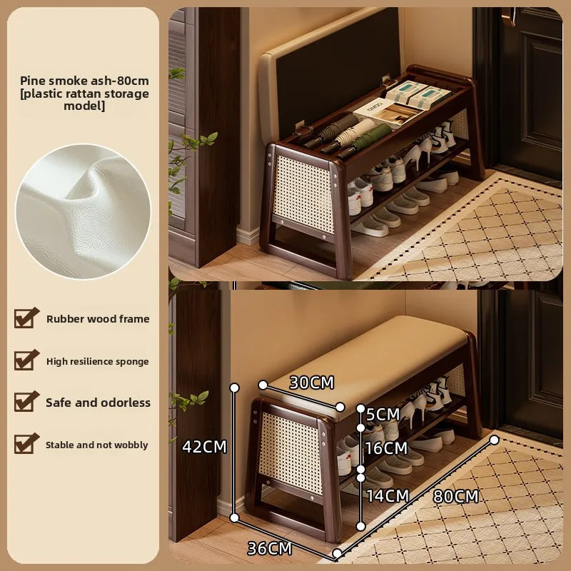 shoe change stool shoes can be worn at home, the shoe cabinet can be integrated and stored, and the entrance is narrow. Oasis Select Storage 80 2