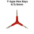 3-Way Y Allen Key Compact Bicycle Multi-Tool for Quick Bike Repairs Portable Hex Wrench for Home On-the-Go Cycling Oasis Select Hex Keys