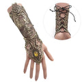 1pc Gothic Steampunk Lace Cuff Fingerless Glove Arm Warmer Bracelet Black Halloween Accessories Fashion And Sexy Oasis Select Gold