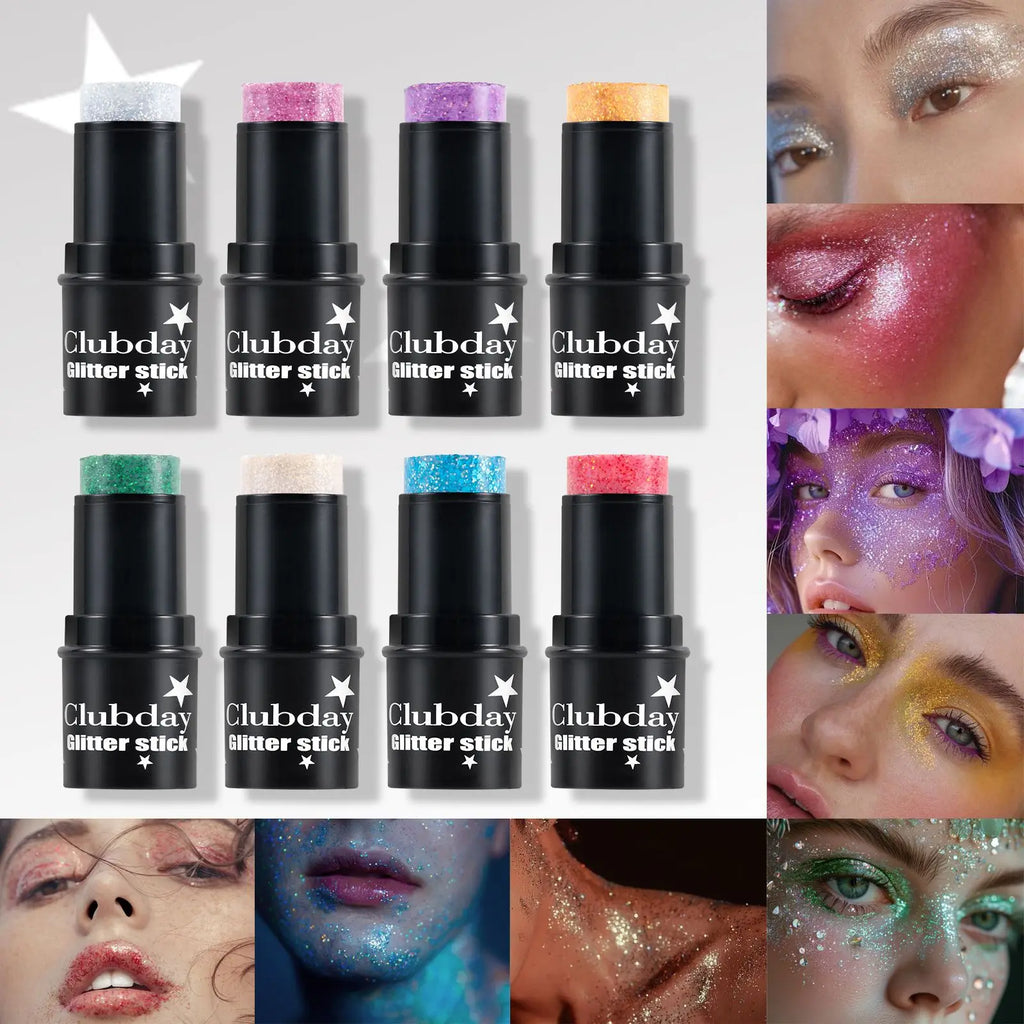 Glitter Eyeshadow Stick – Multichrome Cream Shimmer Sparkle