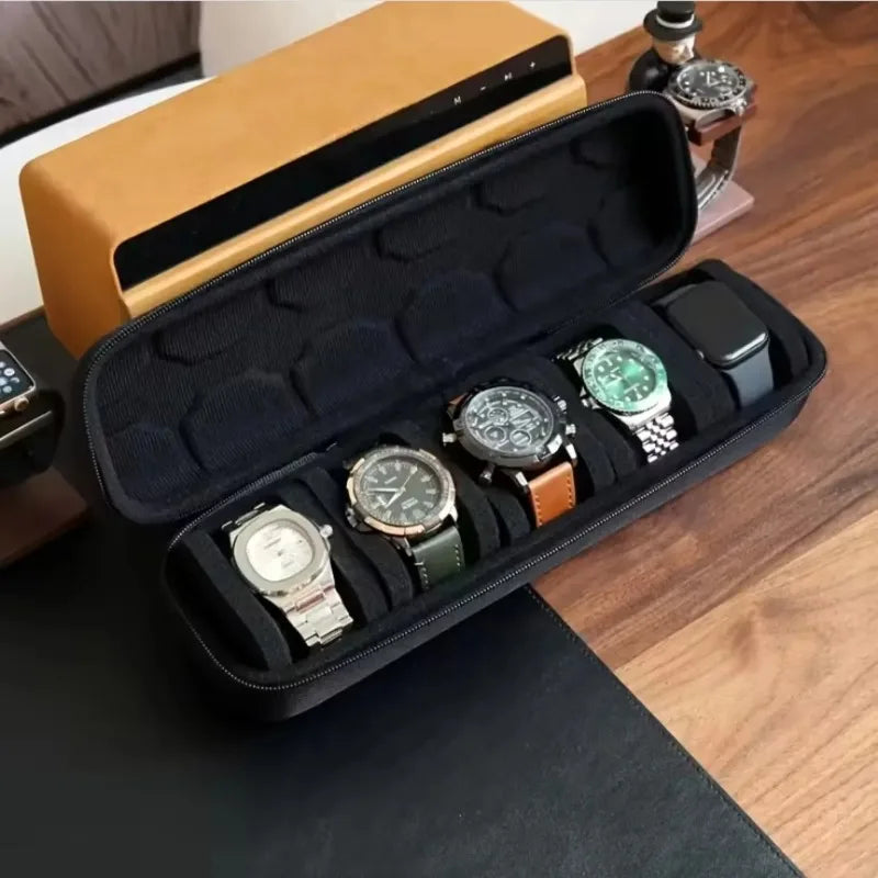 Multi Slot Smart Watch Storage Box with Sponge Inner Tray Portable Watch EVA Waterproof and Dustproof Storage Bag Oasis Select