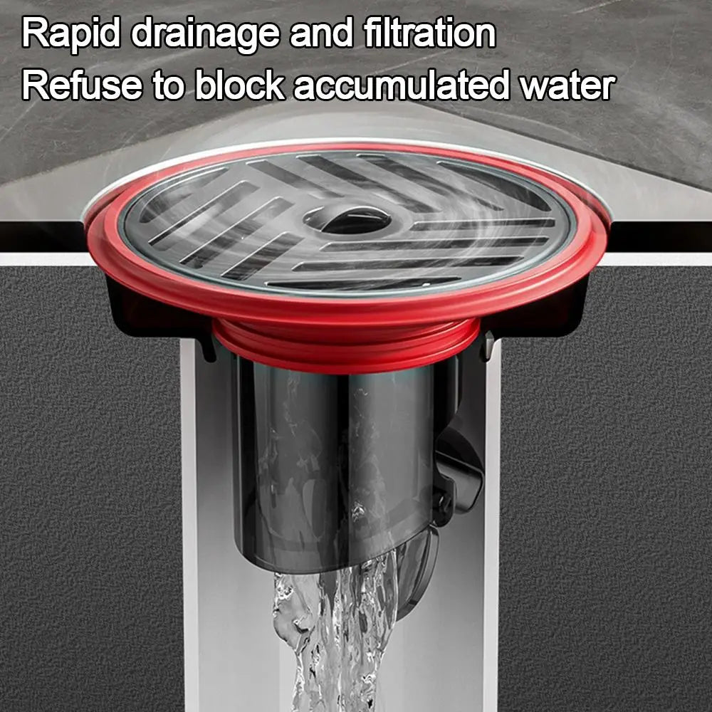 Stainless Steel Shower Floor Drain Backflow Preventer Self-Closing Sink Strainer Anti-odor Insectproof Drain Filter Plug Oasis Select