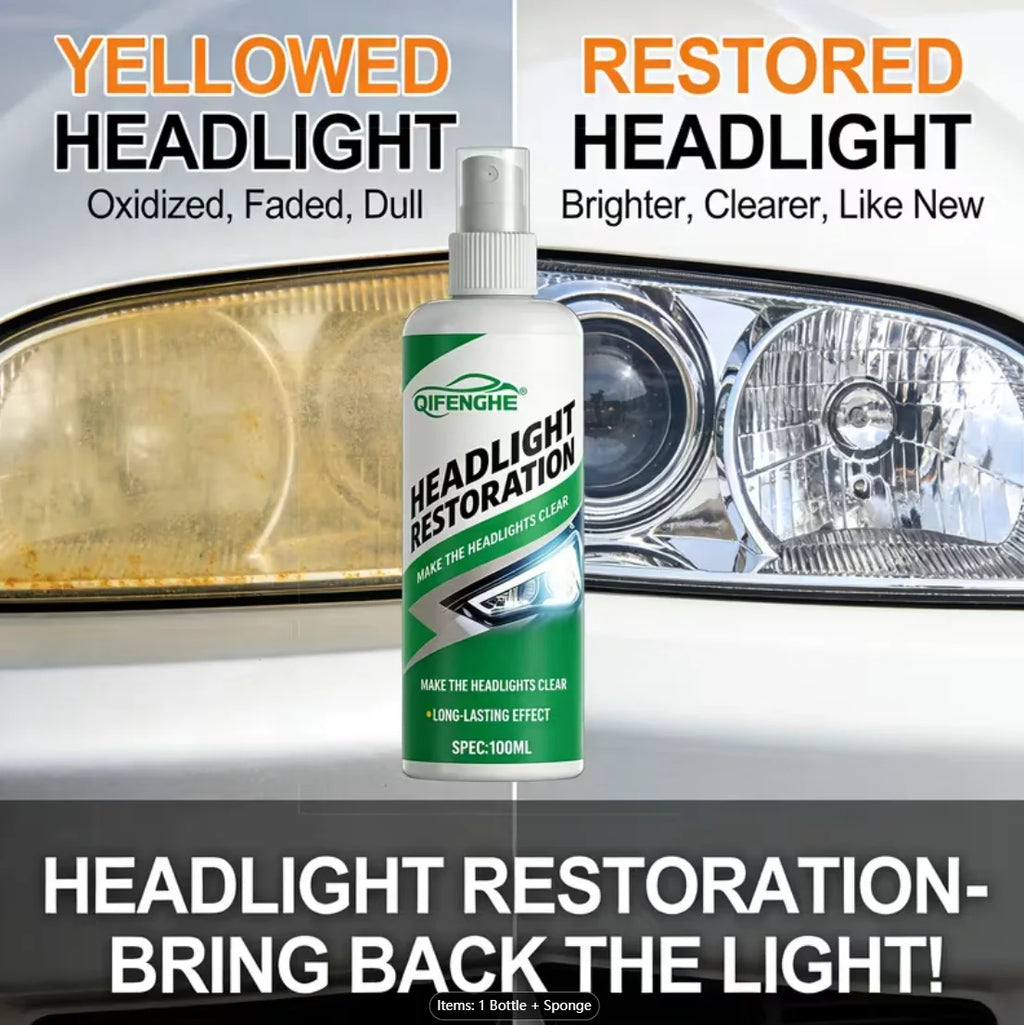Car Headlight Restoration Spray – Cleaner & Restorer Headlight Restoration Spray Oasis Select
