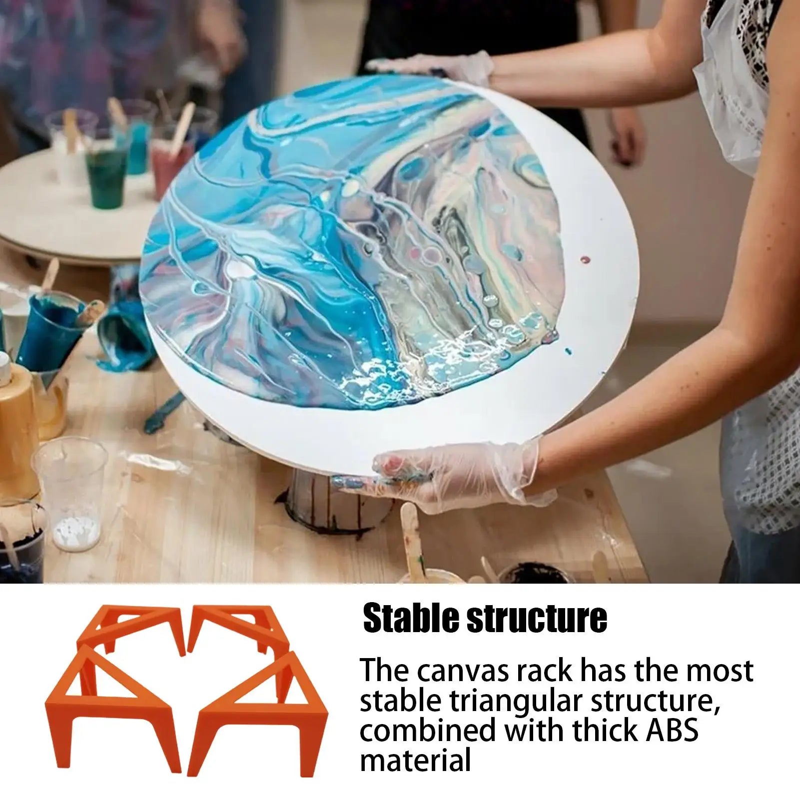 Canvas Corner Stands Mini Pouring Canvas Support Risers Pouring Paint Support Stands For Cabinet Doors Blinds Furniture Crafts Oasis Select