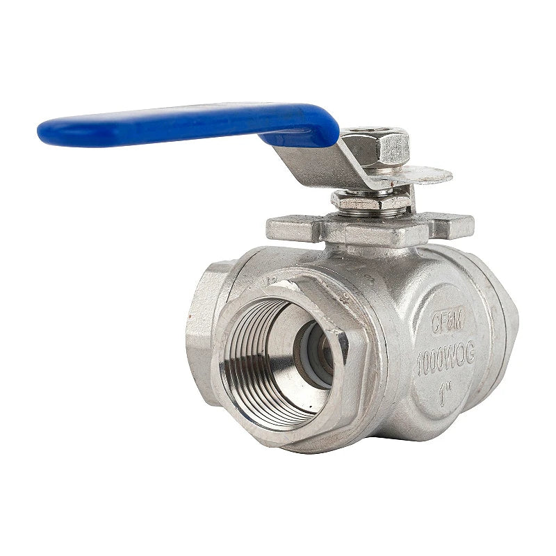 304 Ball Valve BSP Internal Thread Stainless Steel Two-piece T-shaped 1/4 3/8 1/2 "3/4" 1 "2" Water Gas Oil Switch Adapter Oasis Select