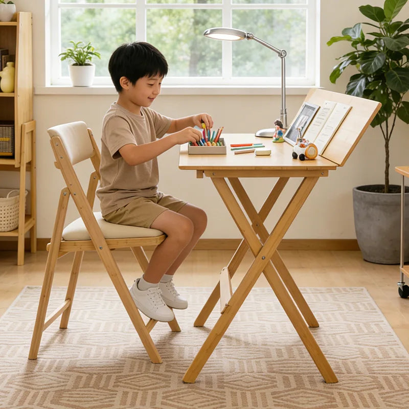 Folding table Rectangle desk Computer table Bedroom Home bedside table Desk worktable Small apartment dining table Oasis Select
