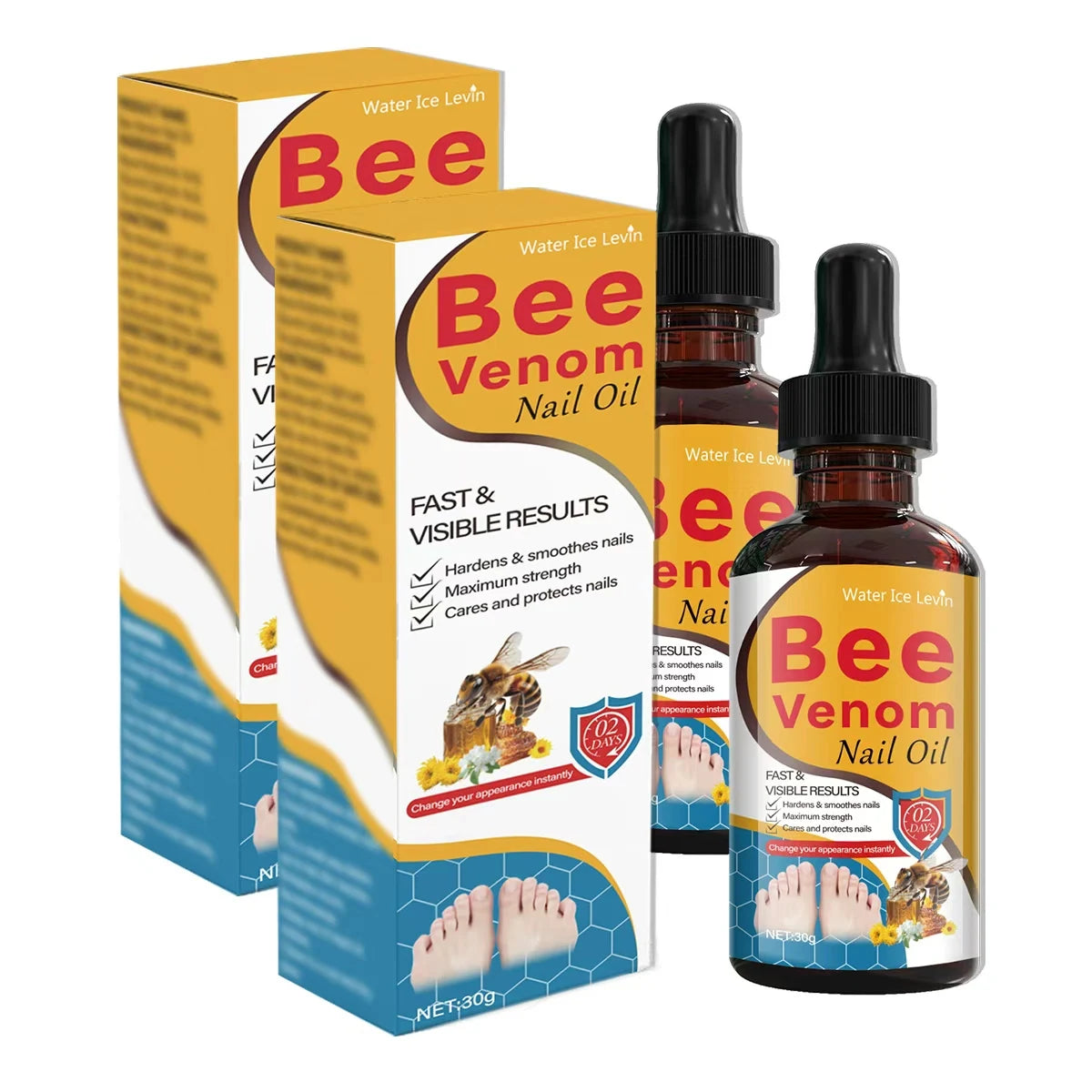 Bee Venom Nail Oil with Salicylic Acid – Strengthen Nails Nail Strengthening Oil Oasis Select Gold 30g