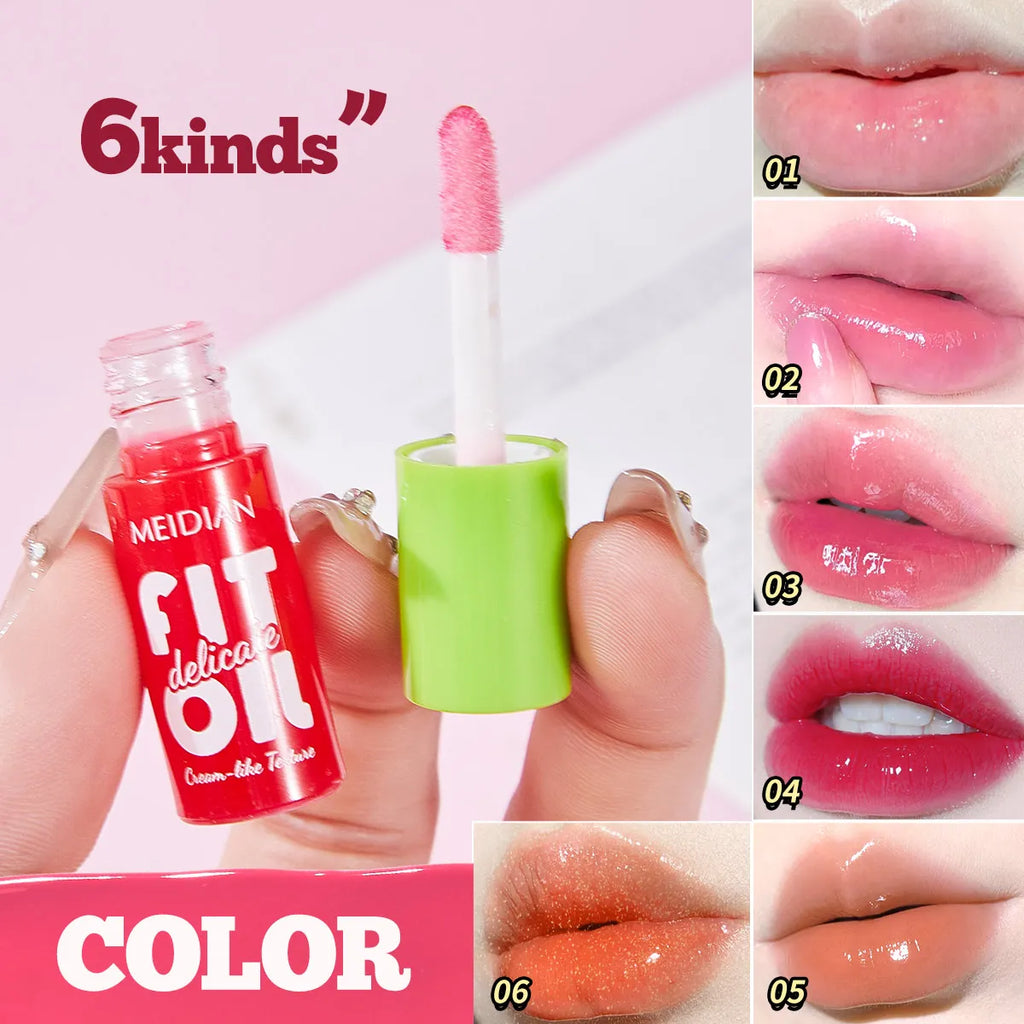 6-Pack Berry Lip Oil Set – Moisturizing, Brightening & Waterproof Lip Oil Set Oasis Select