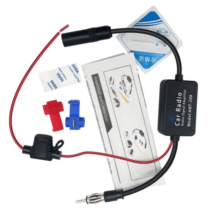 3-in-1 Car Radio Antenna Signal Booster FM AM DAB Antenna Amplifier for Cars New Oasis Select