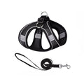 No-Pull Step-In Dog Harness – Breathable Mesh Adjustable Vest for Small Medium Large Dogs & Cats Oasis Select Black S 10-14lbs 4.5-6.5kg