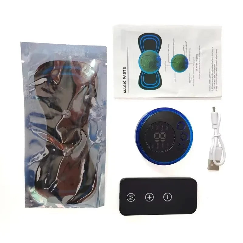 Muscle Electric Massager 2/3/4 Pcs EMS Neck Massage Machine 8 Modes 19 Levels of Strength Vibrater Instrument Treatment Oasis Select 1pc