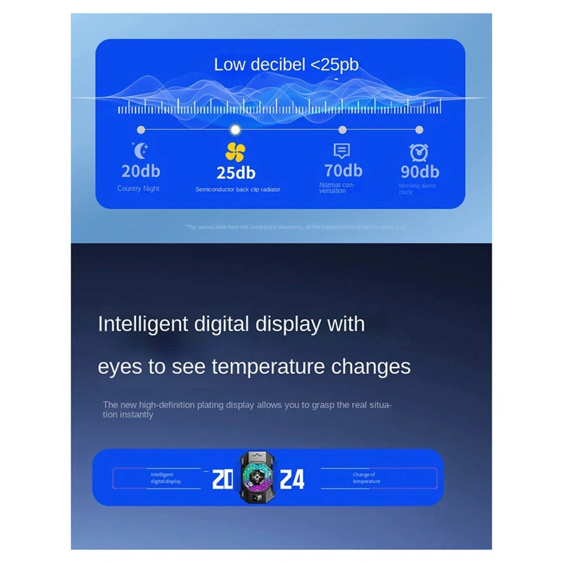 WISH SL31 Mobile Phone Cooler Cooling Fan Radiator TEC Adjustable Semiconductor Refrigeration Game Cooler For Cellphones Oasis Select