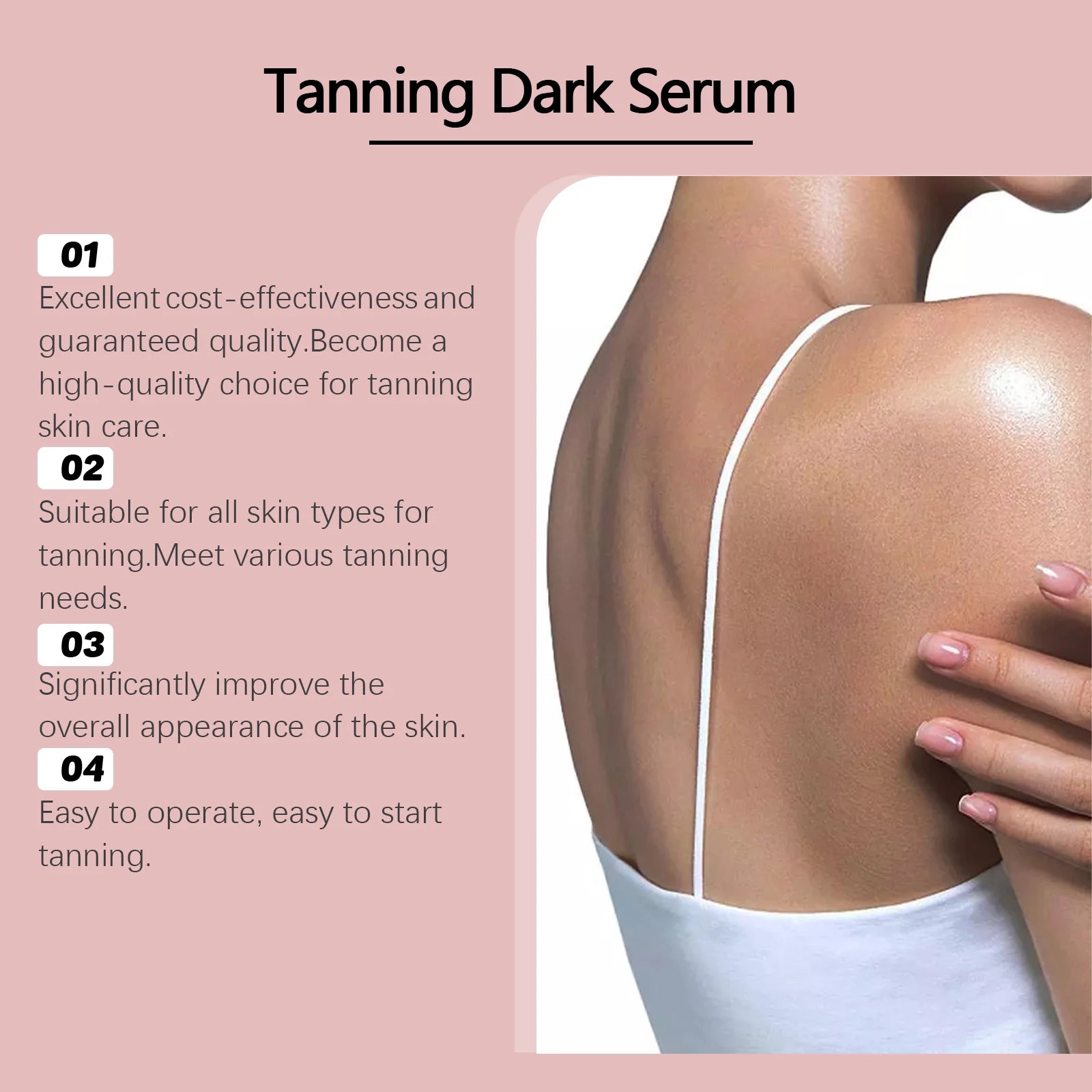 1/3/5pcs Oceaura Tanning Serum Sunless Self Tanner Lasting Solarium Suntan Skin Moisturizing Repair Face Body Bronzing Tan Drop Oasis Select