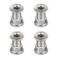 Silver 4Pcs Steel Chainring Bolts CNC Machined Crankset Screws For Single Speed Bicycle Chain-Ring Repair Replacement Parts Oasis Select 4pcs