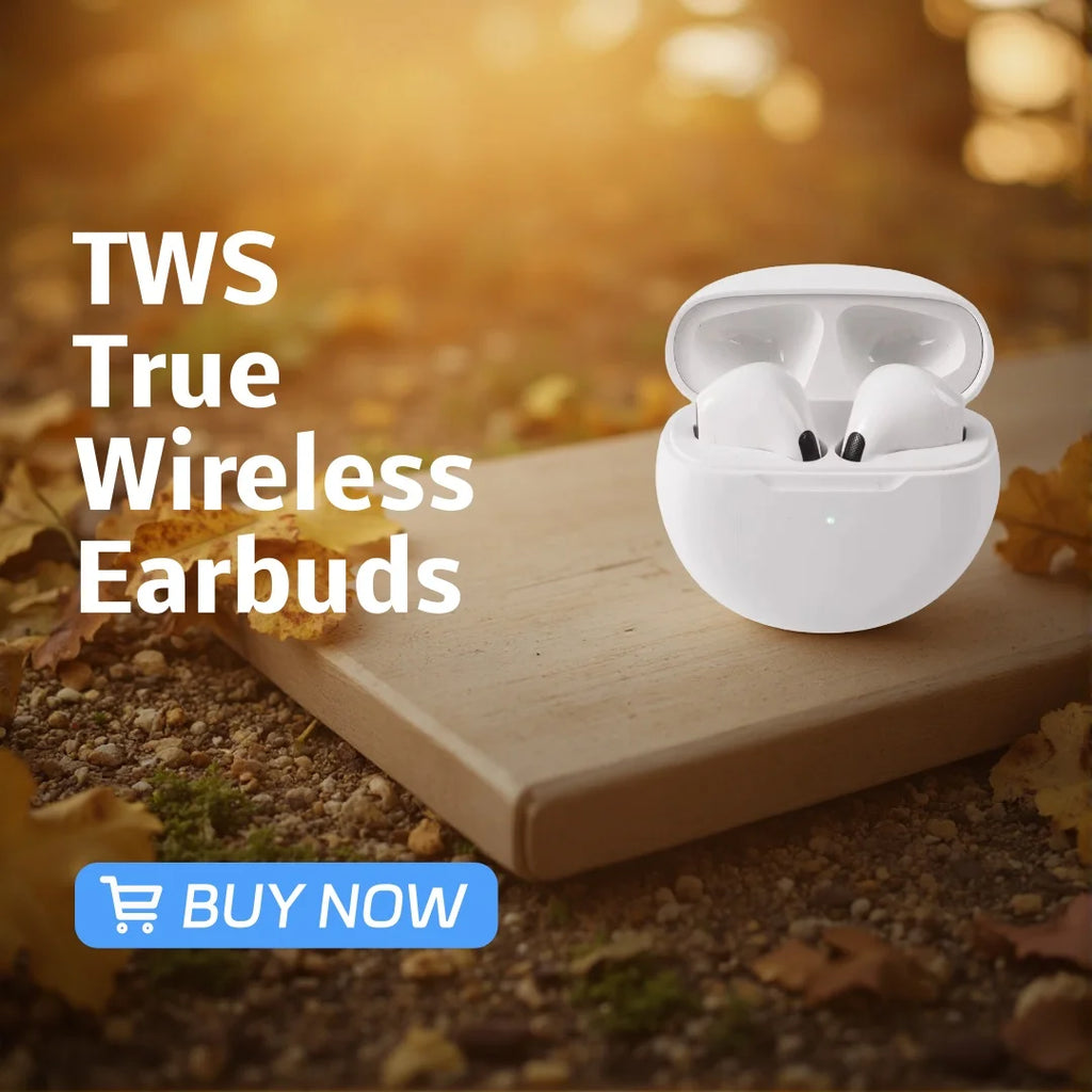 TWS True Wireless Earbuds Half In Ear Bluetooth Headphones Touch Control HiFi Stereo Sport Earphones For Android IOS Oasis Select White