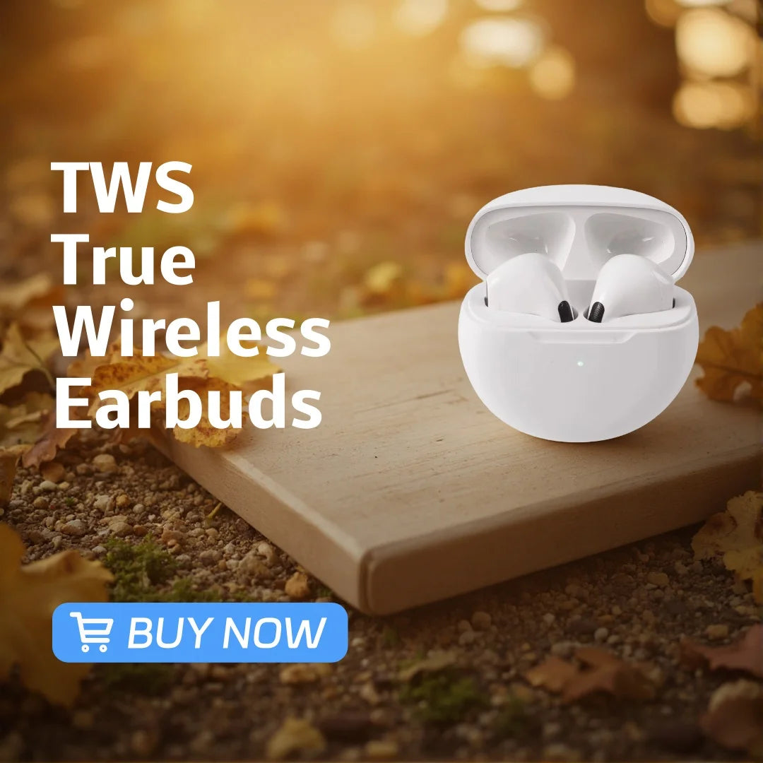 TWS True Wireless Earbuds Half In Ear Bluetooth Headphones Touch Control HiFi Stereo Sport Earphones For Android IOS Oasis Select White
