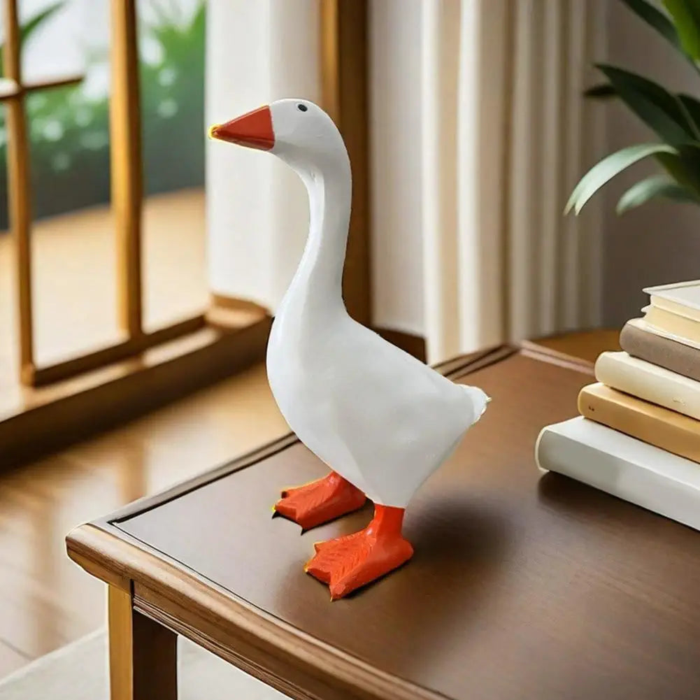 Resin Magnet Duck Sculpture – Desk Ornament & Key Holder