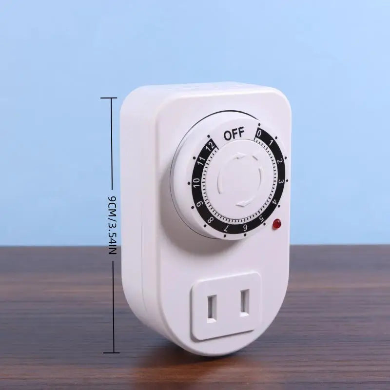 12/24 Hour Mechanical Cyclic Timer Switch Outlet Socket