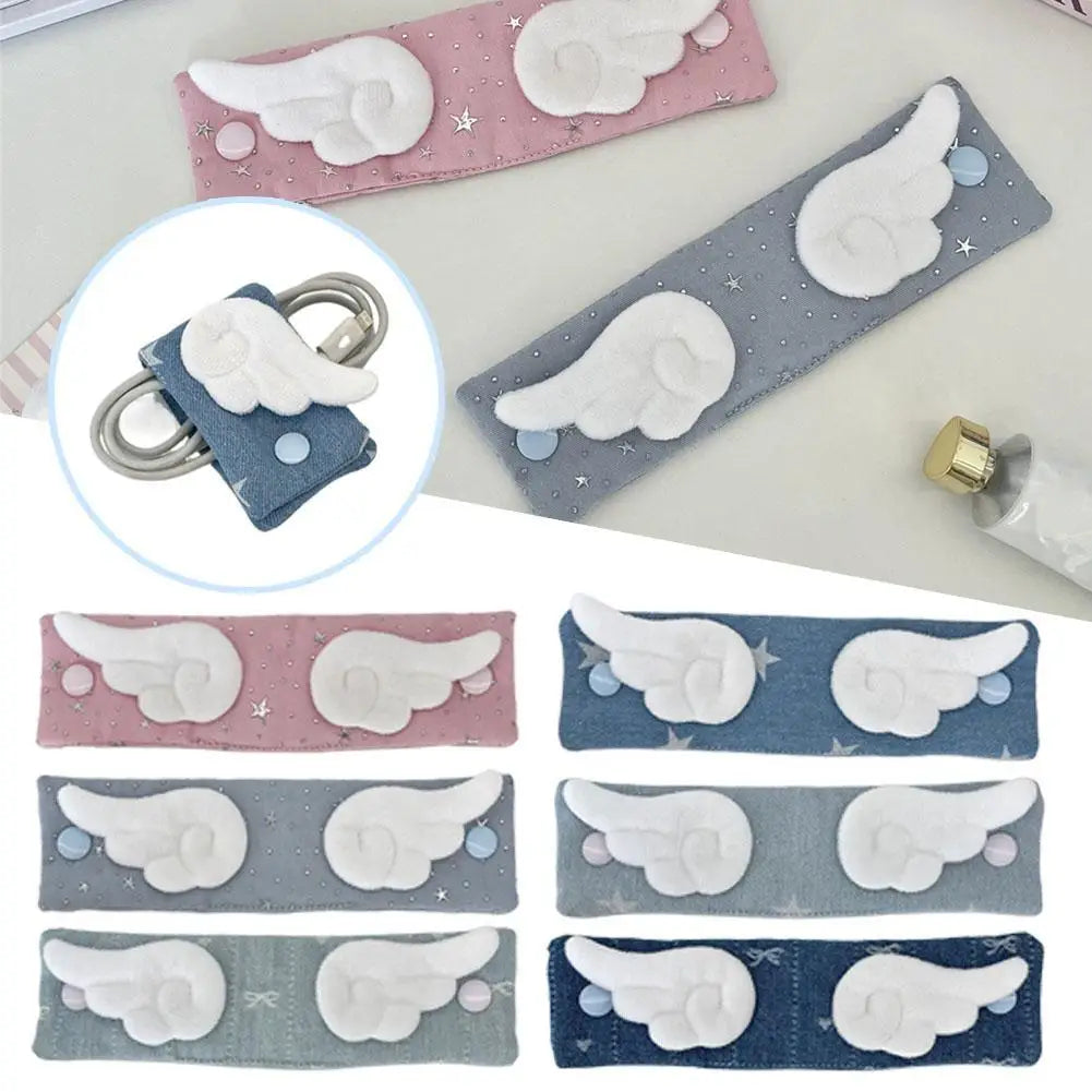 Fabric Cable Organizer Cord Wrap Tie – USB, Charger & Headphones Cable Cord Organizer Oasis Select