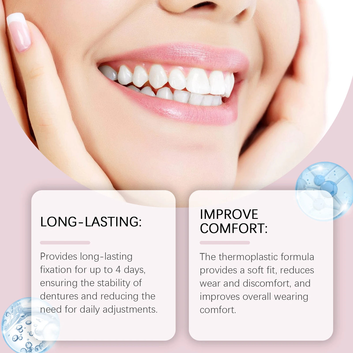 Thermoplastic Denture Adhesive Long-lasting Denture Fixing Adhesive Improve Comfort Denture Care Products Odontologia Oasis Select