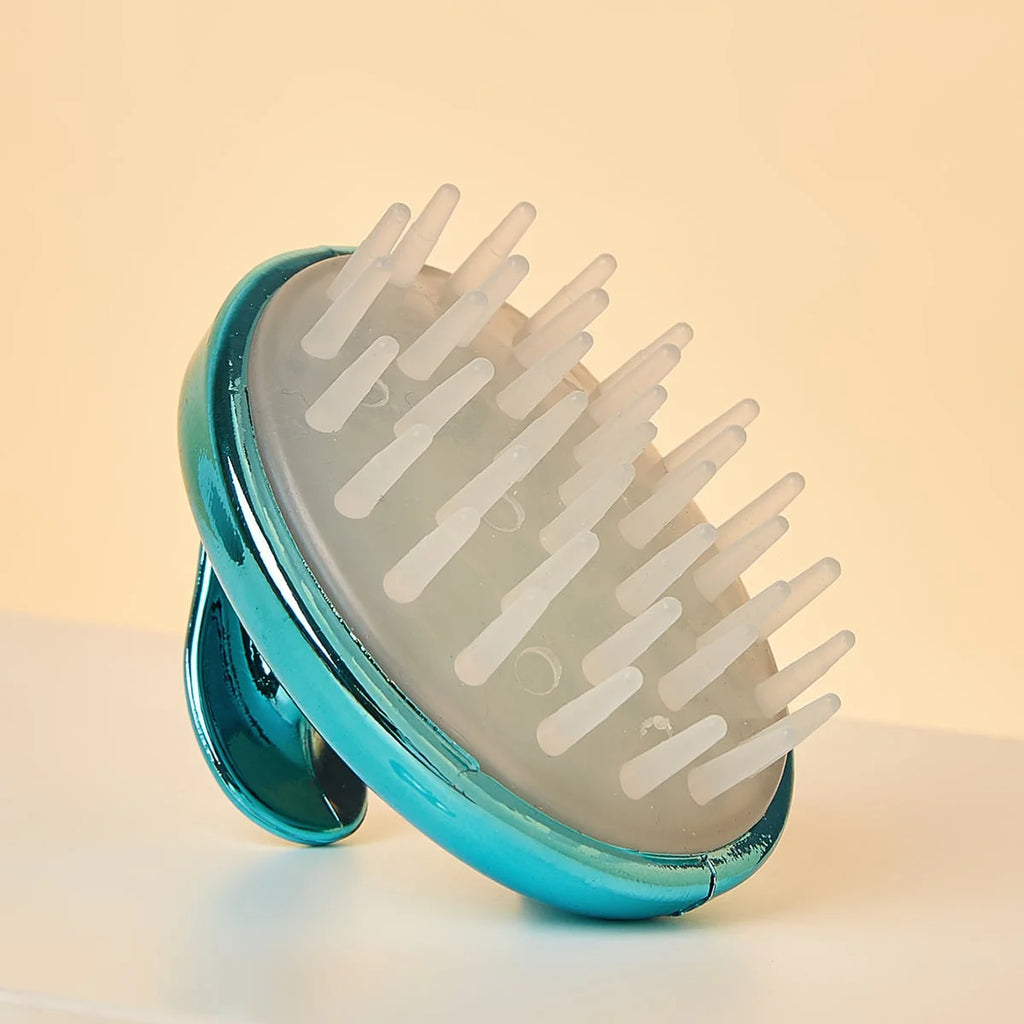 Blue Whale Shaped Scalp Massager Shampoo Brush with Silicone Bristles for Gentle Hair Care and Scalp Massage Oasis Select