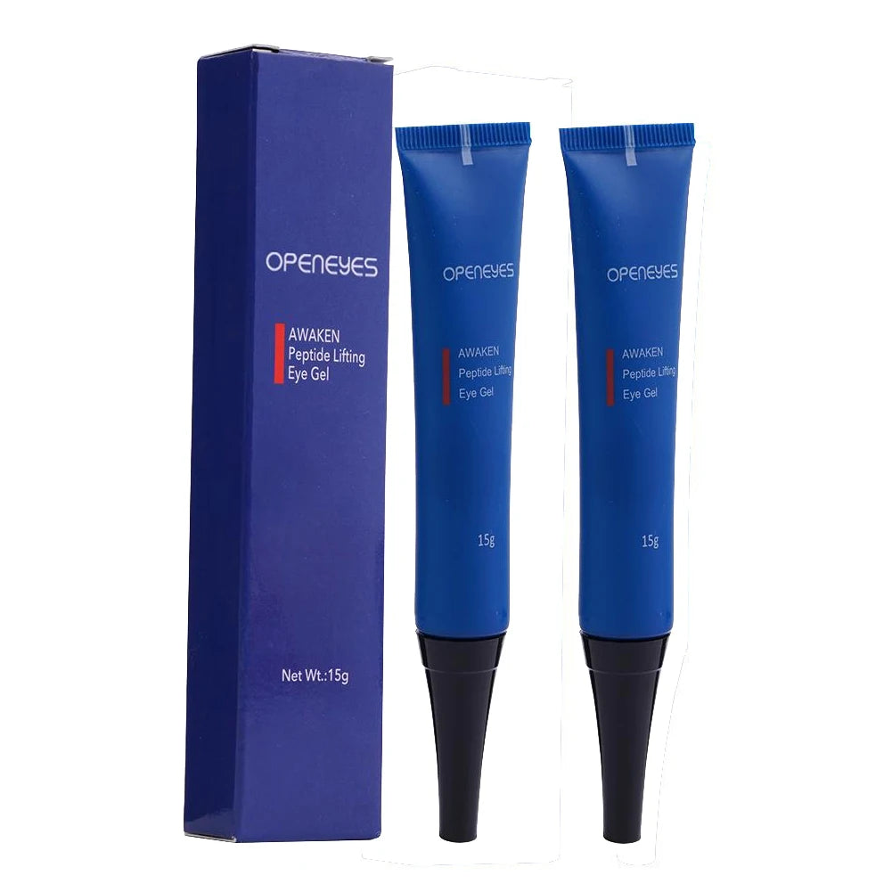 1/2/3PCs Openeyes Awaken Peptide Lifting Eye Gel Firm Moisturizing Eye Cream Reduce Puffiness/under Eye Bags/Dark Circle/Wrinkle Oasis Select 15g X2
