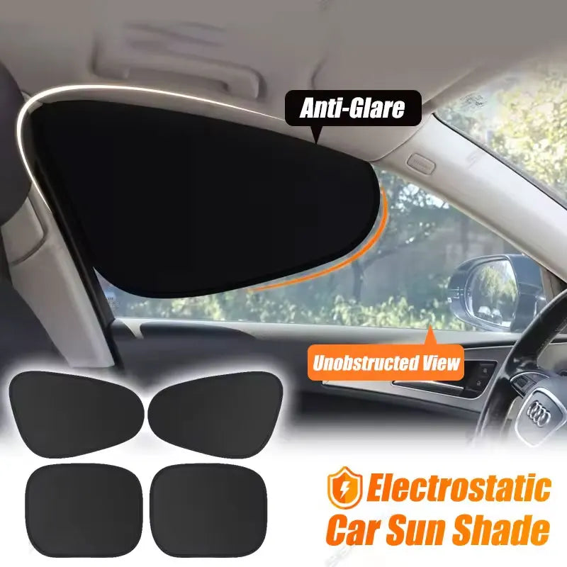 4-Layer Electrostatic Car Side Window Sun Shade | UV Blocker