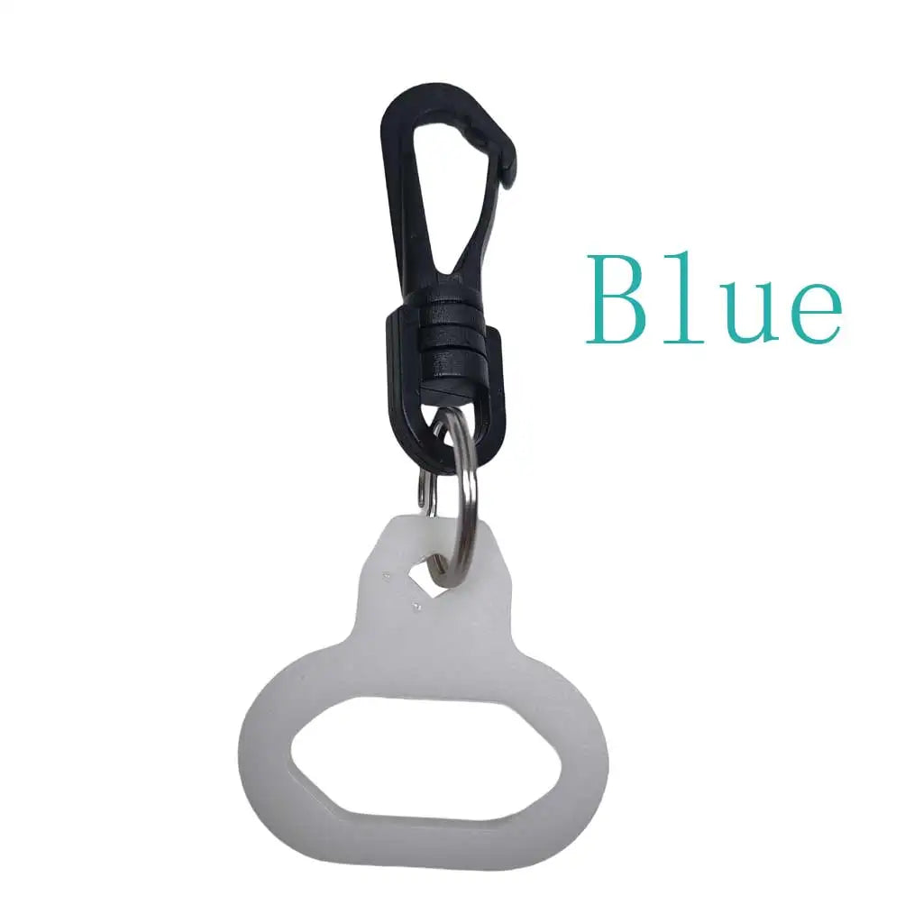 1pc Scuba Diving Regulator Octopuses Mouthpieces Retainer Dive 2nd Stage Quick Release Holder With Snap Hook Oasis Select Blue