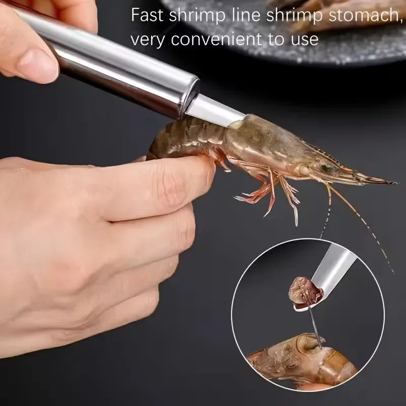 Stainless Steel Shrimp Deveiner Multi-Purpose Kitchen Cleaning Tool