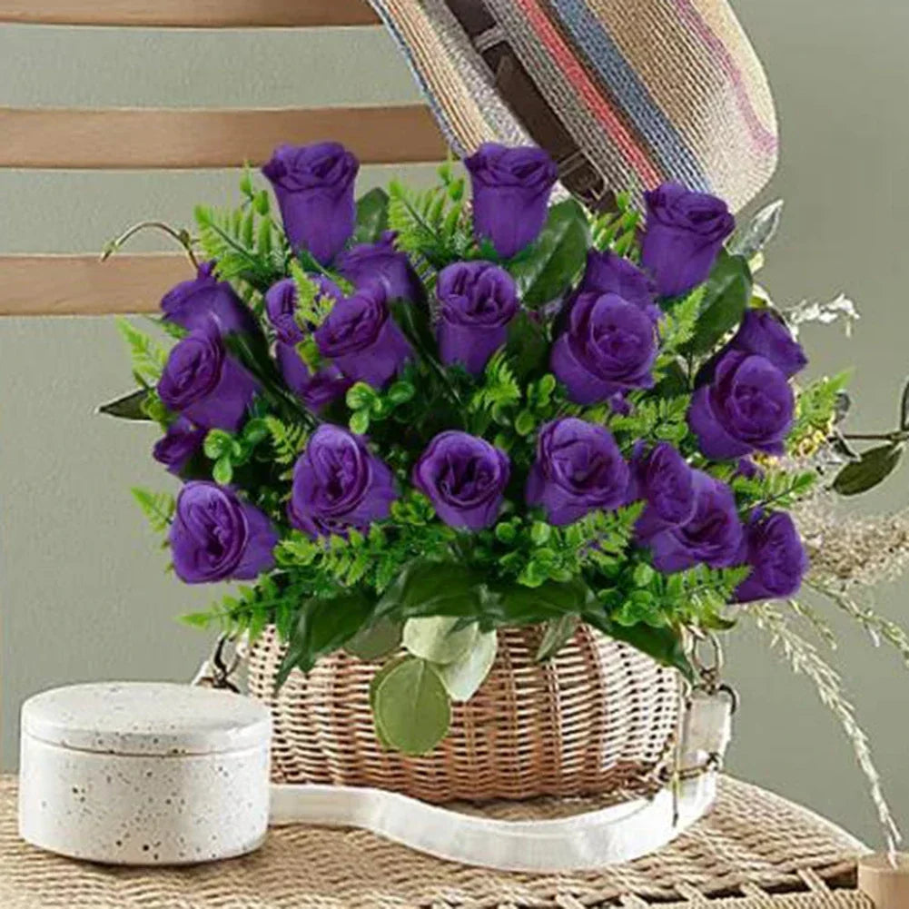 2Pcs 42cm Artificial Flowers Silk Cloth Fake Rose Flower For Wedding Decoration For Birthdays Holidays High-quality Oasis Select