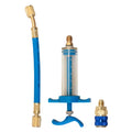 Auto A/C Oil/Dye Injector 1Oz with 134a Low Side Quick Coupler Adapter 1/4" Air Conditioning Coolant Filling Tube Injection Tool Oasis Select Style B france
