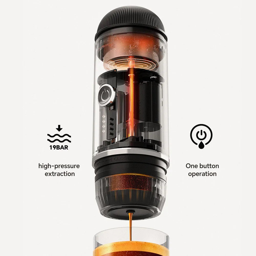 URGGU Portable Rechargeable Espresso Machine – Travel & Office
