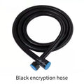 New Stainless Steel Shower Hose Long Bathroom Shower Water Hose Extension Plumbing Pipe Showerhead Tube Bathroom Accessorie Oasis Select Black 3M