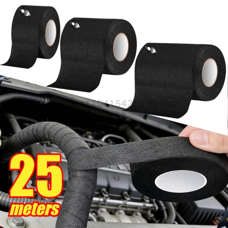 9/15/25/32/50MM Electrical Insulating Tape Heat Resistant Harness Tape Car Cable Harness Wiring Loom Protection Waterproof Tape Oasis Select