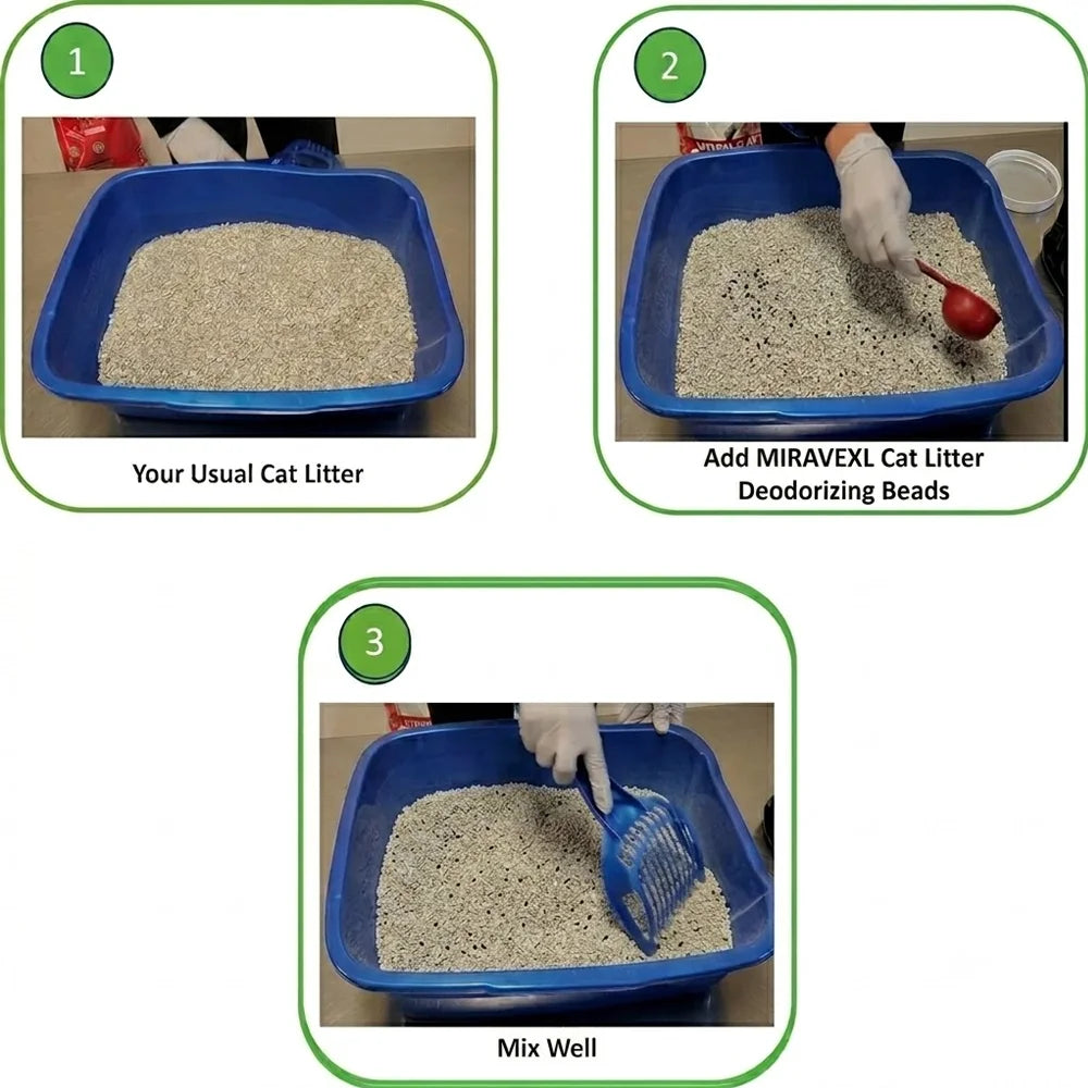 High-Performance Activated Carbon Cat Litter Deodorizing Beads – Lightly Scented Instantly Absorbs Odors.Long Lasting Freshness Oasis Select