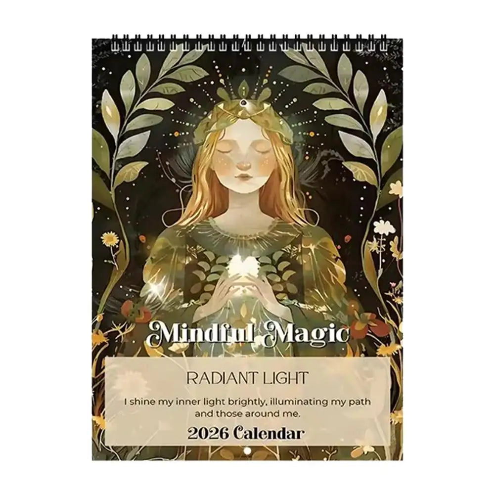 2026 Medieval Cat Mindful Magic Wall Calendar 12 Months Daily Weekly Monthly Agenda Schedule Organizer Planner Home Office Decor Oasis Select 02
