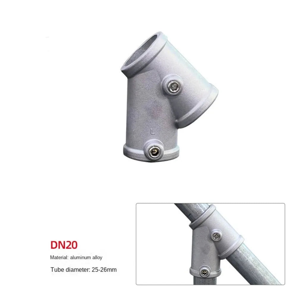New 1\2''/3\4" Pipe Fitting Connector Aluminum Alloy Steel Fixed buckle Frame Fasteners DIY Corner Circular Pipe Connector pipes Oasis Select 3-4---J