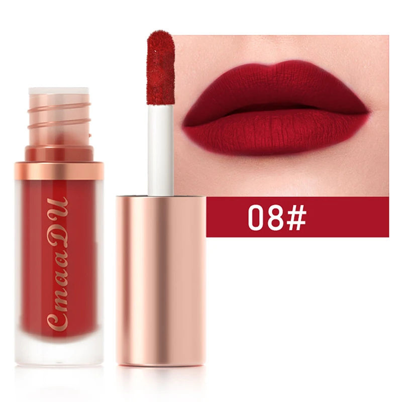 1 Pcs Velvet Matte Lipstick Lip Gloss-Long-Lasting Waterproof Non-Stick Holiday Stage Makeup Beautifully Packaged Easy Coloring Oasis Select 08
